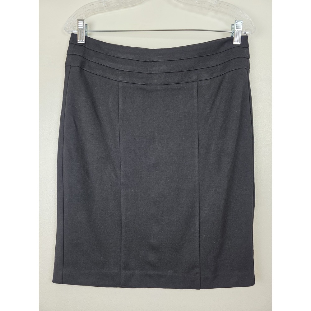 Cabi Skirt Womens 8 Black Pencil Career Stretch Pull‎ On Office Wear Style 505